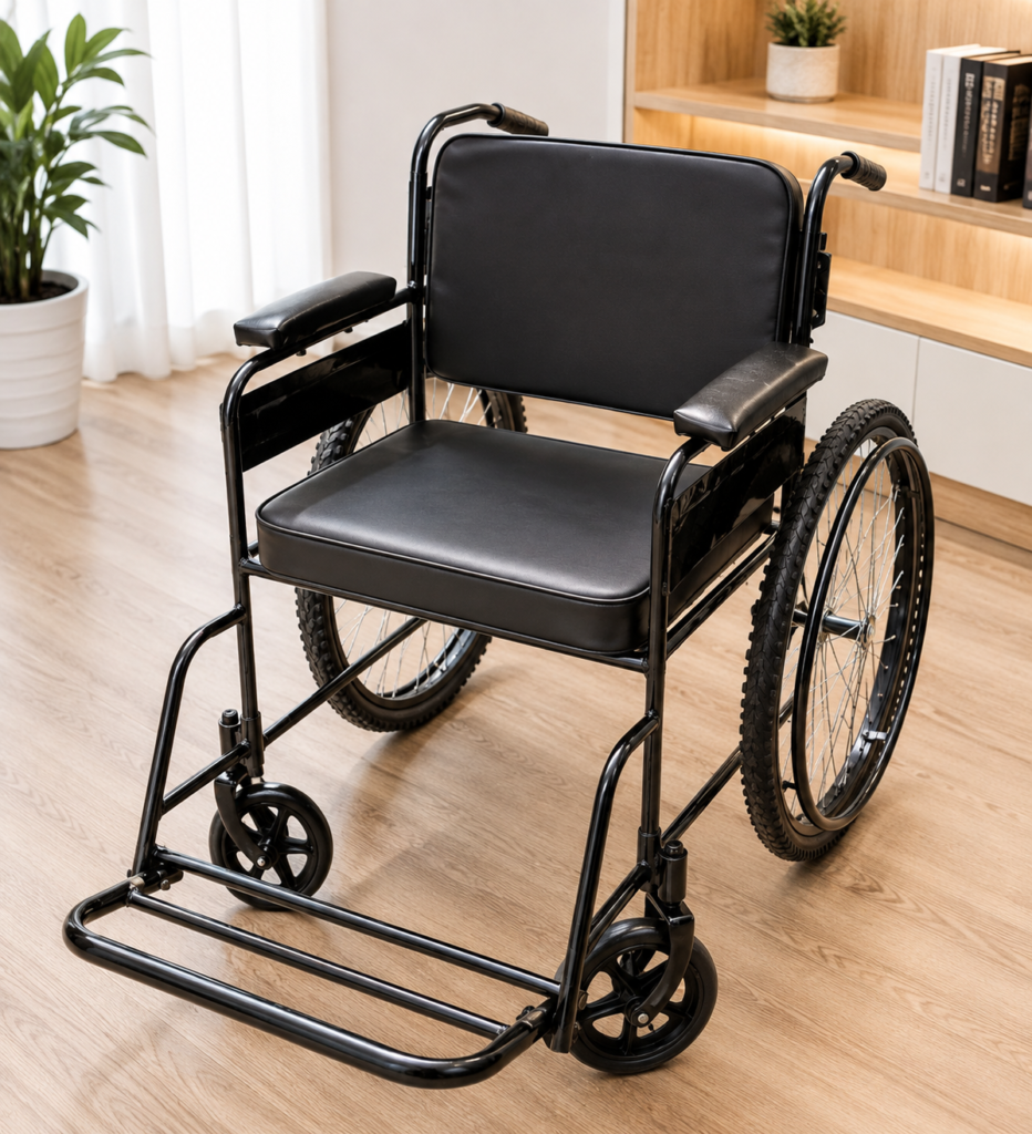Fixed Wheel Chair 24 Inches Heavy Wheels