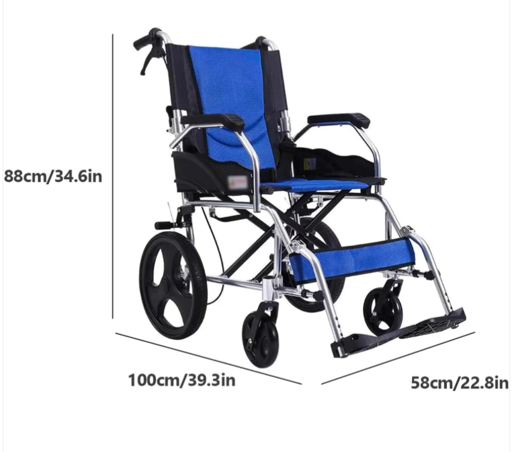 Wheel Chair Aluminium 865L 12′ Wheels
